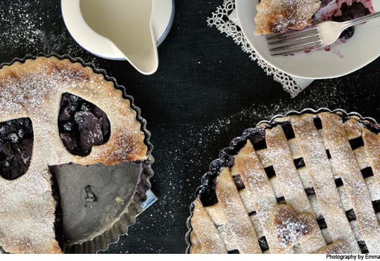 Blackcurrant and Apple Pies