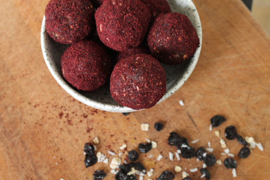 Cacao & Blackcurrant Bliss Balls