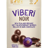 NOiR 58% Organic Dark Chocolate Rolled Blackcurrants 90g